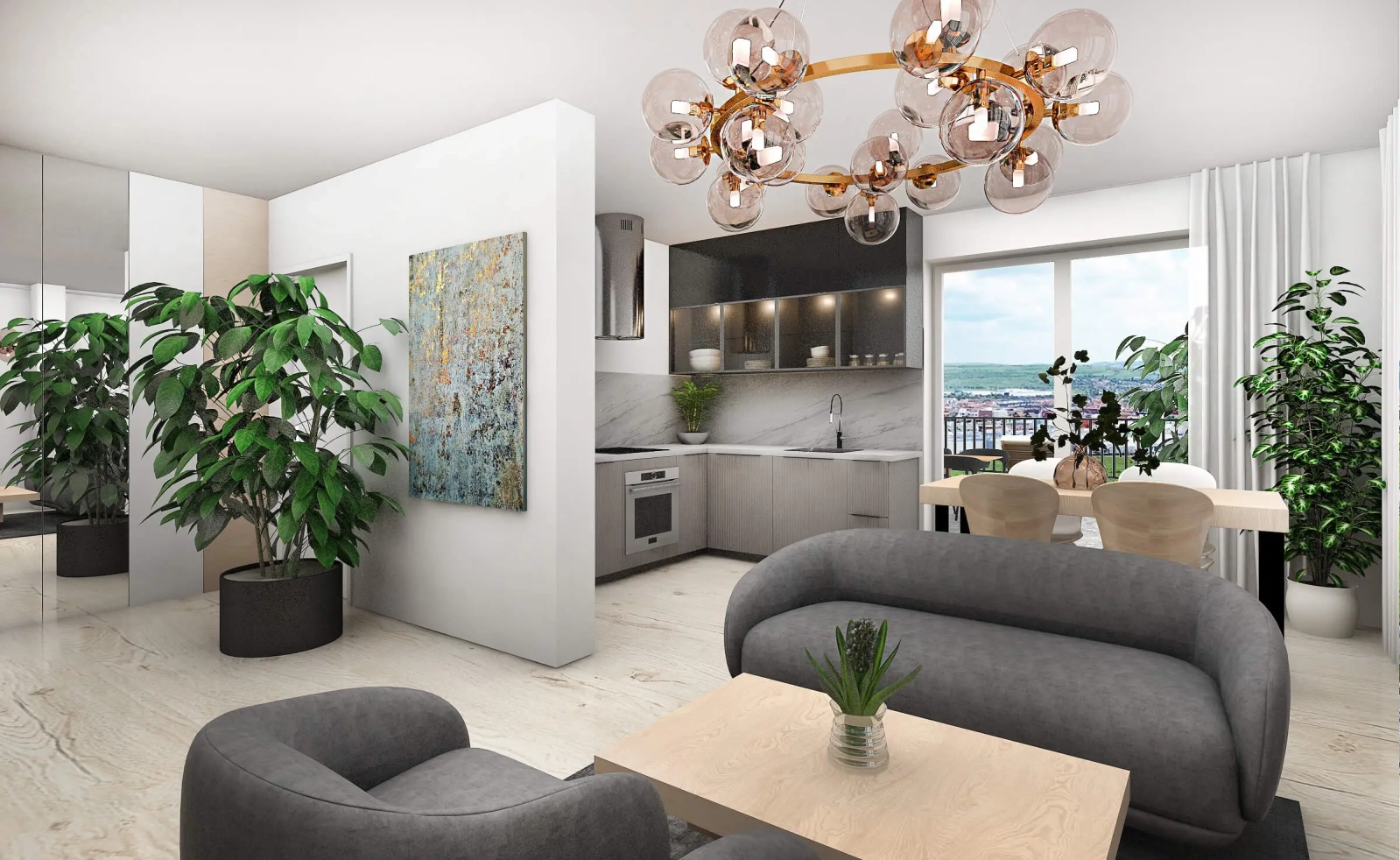 Penthouse Apartament 3 camere tip P2 Ap 74 Bloc 5