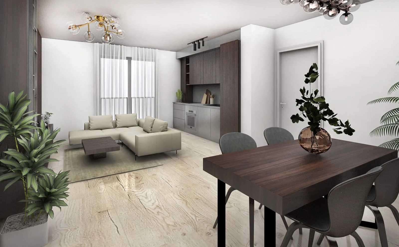 Apartament cu 3 camere tip D1